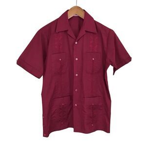 Vintage The Romani Collection Guayabera Shirt S‎ Cuban Bowling